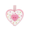 Set 12 mollette con cuore pois rosa