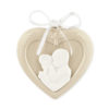 Cuore comunione beige bimba