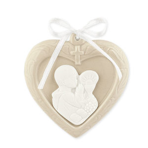 Cuore comunione beige bimbo