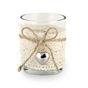 Bicchiere tea light pizzo