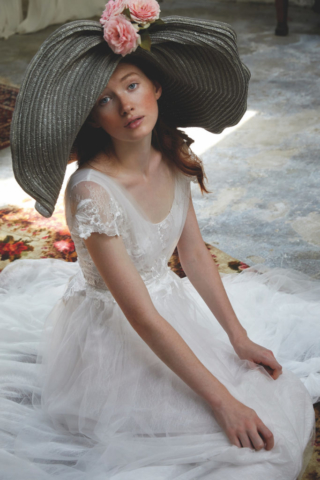 abito in tulle e pizzo chantilly