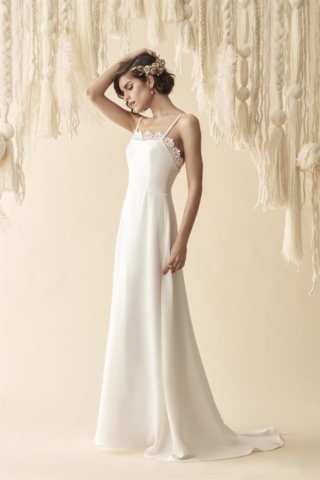 abito da sposa  in cady