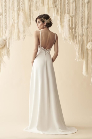 abito da sposa  in cady