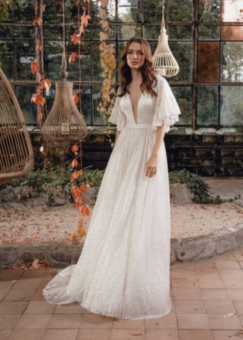 Abito da sposa metal glitter