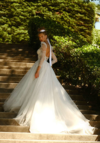 abito tulle e pizzo